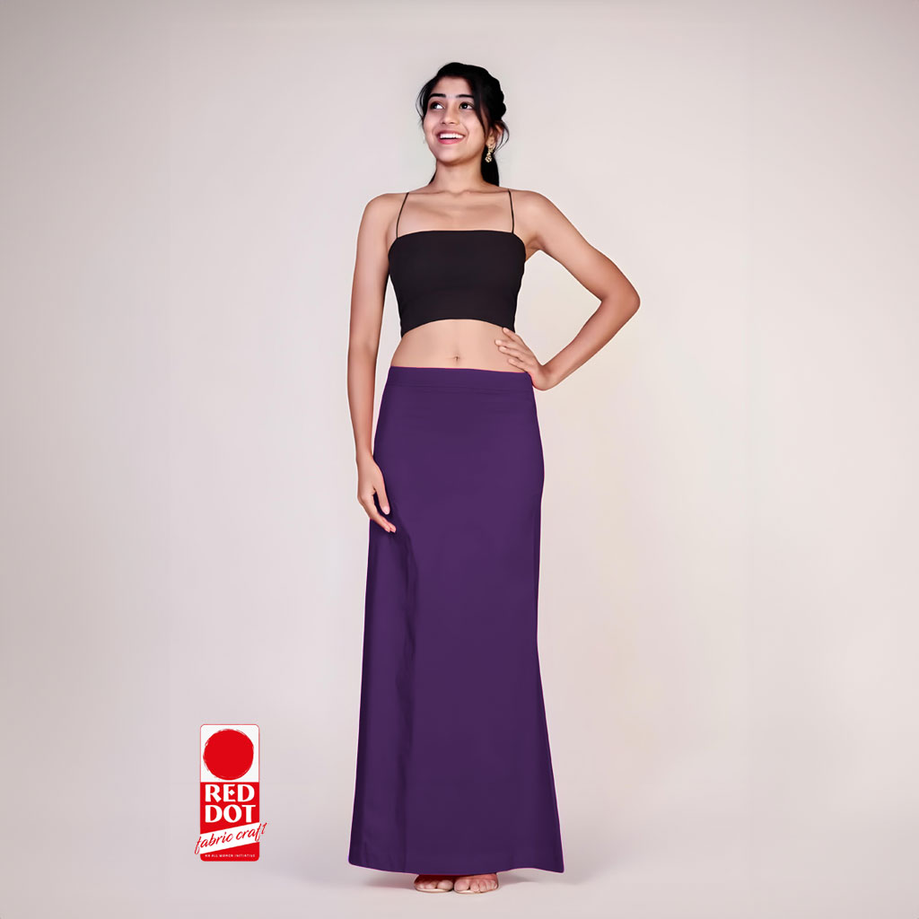 Red Dot Brand Women’s 8-Part Dark Violet Inskirt