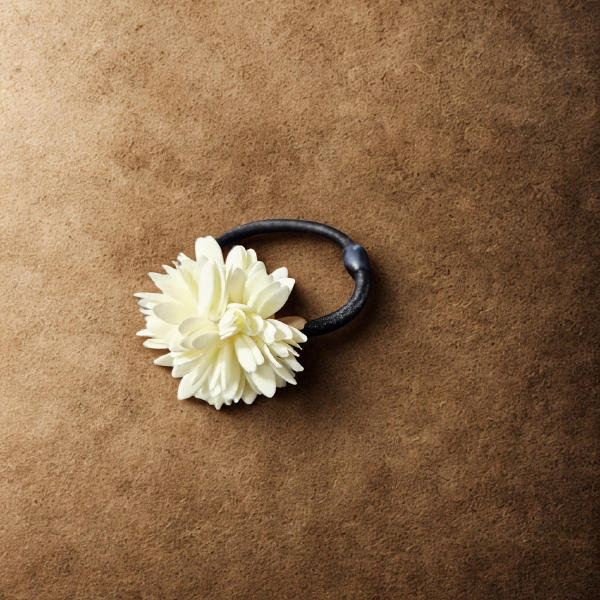 Mullai Ponytail Holders Hair Elastic Rubber Bands Circle Shaped (2nos)